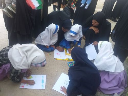 نقاشی راهپیمایی 22 بهمن